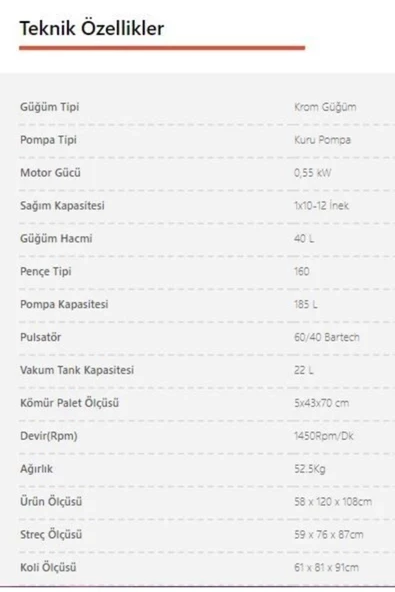 Farmate Süt Sağım Makinesi Tek Sağım - 2