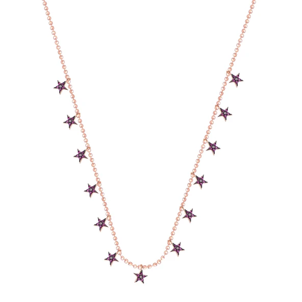 EMILIANO JEWELLERY SİLVER 925 AYAR ZİRKON TAŞLI YILDIZ KOLYE