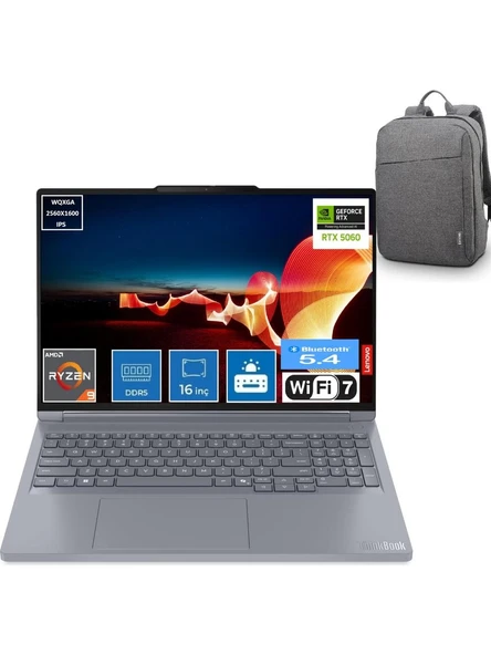 Lenovo Nb Thınkbook 16 21U00014TX Ryzen 9 8940HX 32GB 512SSD 8gb Rtx 5060 16 Dos Dizüstübilgisayar