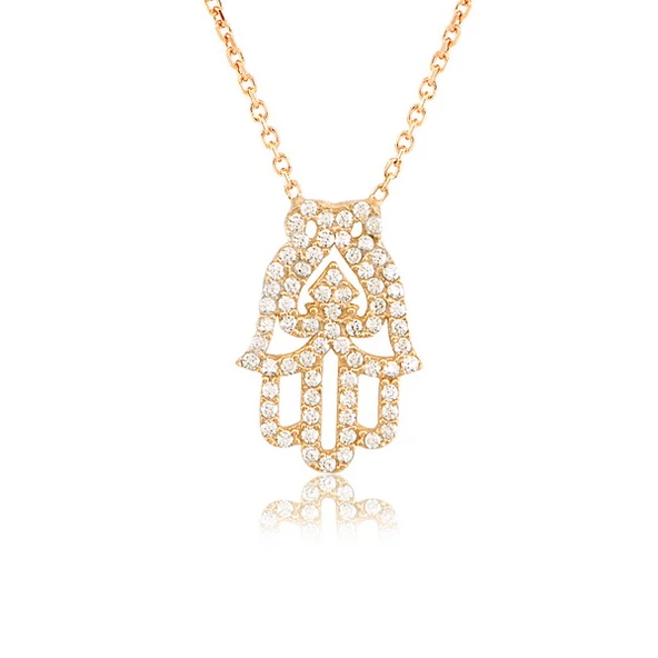 EMILIANO JEWELLERY 925 AYAR GÜMÜŞ ZİRKON TAŞLI U&İ EL KOLYE