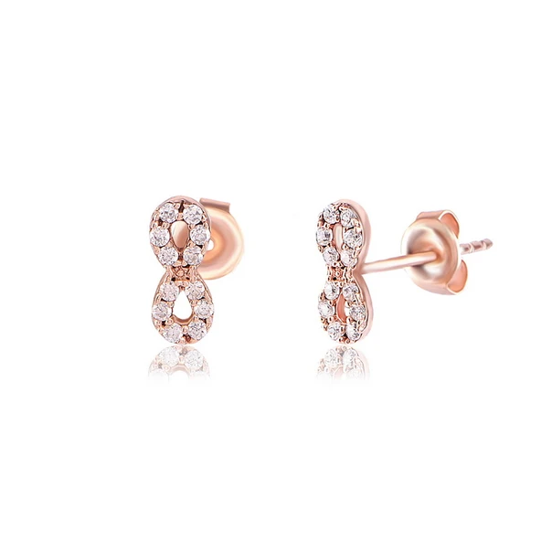 Rose Altın Kaplama Sonsuzluk Gümüş Küpe, sevdiğnize verebileceğiniz en anlamlı hediye! Birbirinden özel modelleri Jwlera.com dan inceleyebilirsiniz!