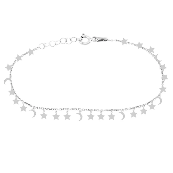 EMILIANO JEWELLERY SİLVER 925 AYAR LAYERED DESENLİ BİLEKLİK LAZER TAŞSİZ