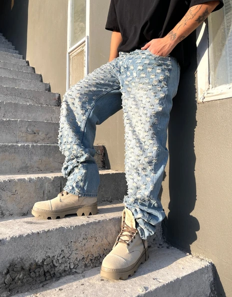 Ultra Premium Laser Bomb Baggy Kot Pantolon ürün görseli