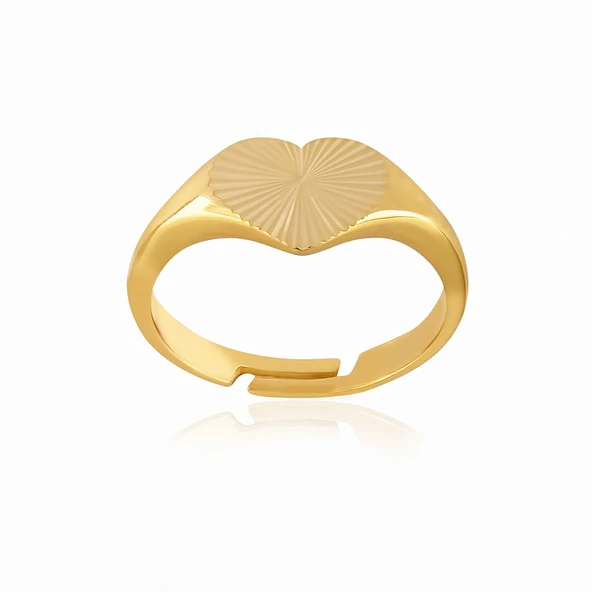 EMILIANO JEWELLERY SİLVER 925 AYAR KALEMLİ KALP YÜZÜK