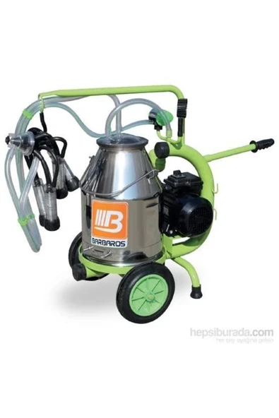 Barbaros Tekli Süt Sağım Makinası Kırmızı Renkli