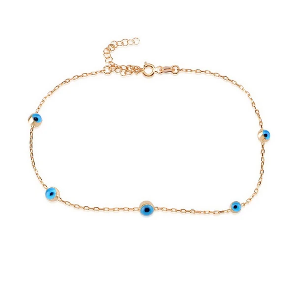 EMILIANO JEWELLERY 925 AYAR GÜMÜŞ 5 GÖZLU HALHAL