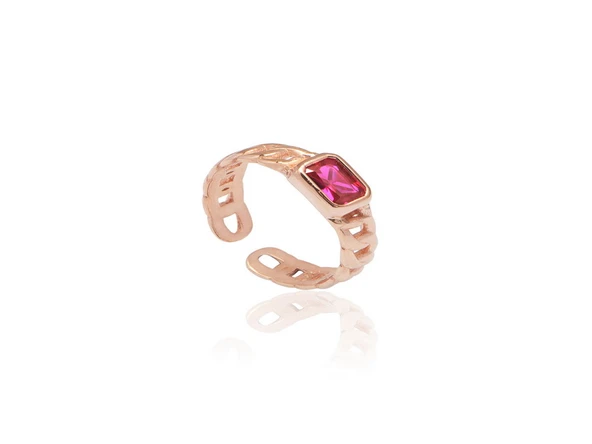 EMILIANO JEWELLERY SİLVER 925 AYAR TAŞ DESENLİ YÜZÜK