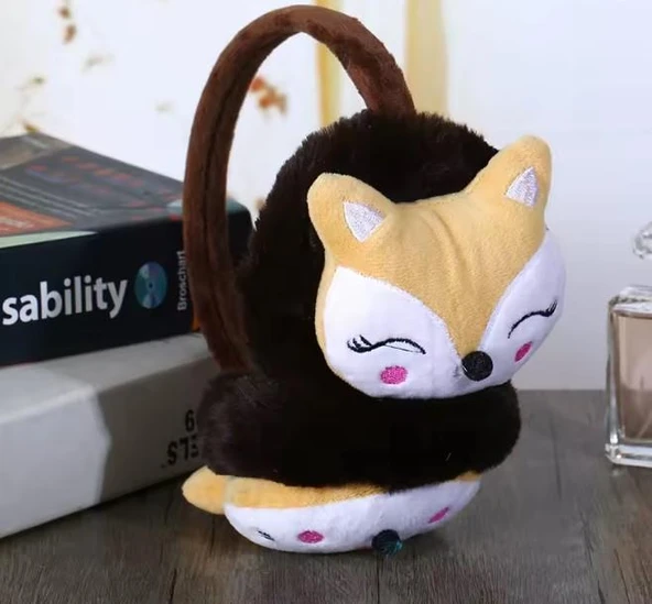 Peluş Kulaküstü Kablolu Çocuk Kulaklığı (3.5 mm Jack Girişli) ürün görseli 1