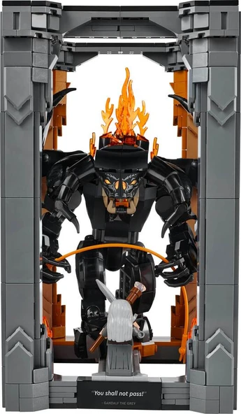 Lego icons Yüzüklerin Efendisi: Balrog™ Kitaplık Dekoru 10367 - Resim 2