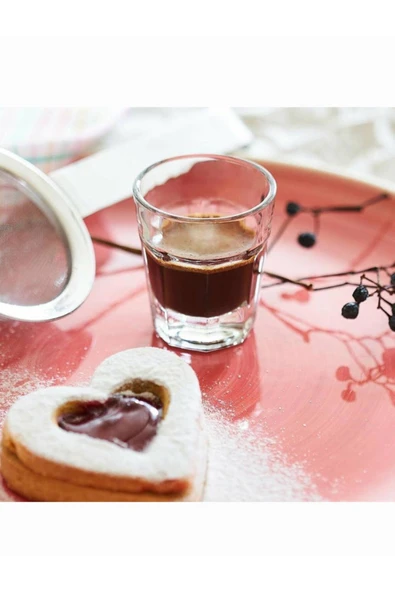 Lav Aras 6'lı Kahve Yanı Bardağı Lüx Bardak Kahve Yanı