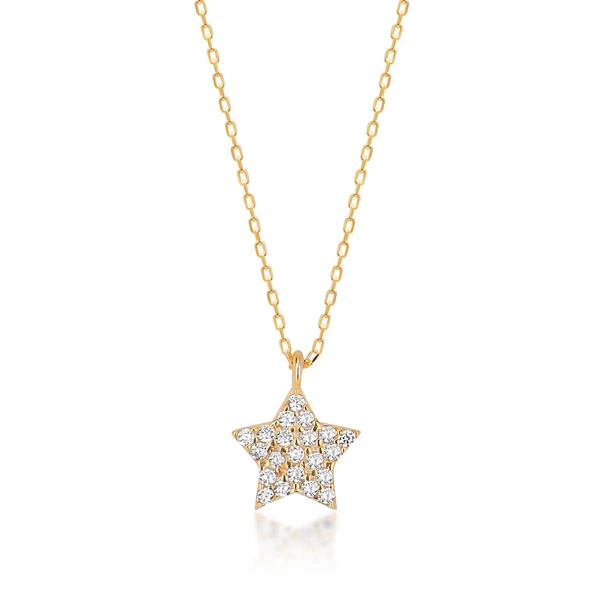EMILIANO JEWELLERY 925 AYAR TAŞLI YILDIZ KOLYE