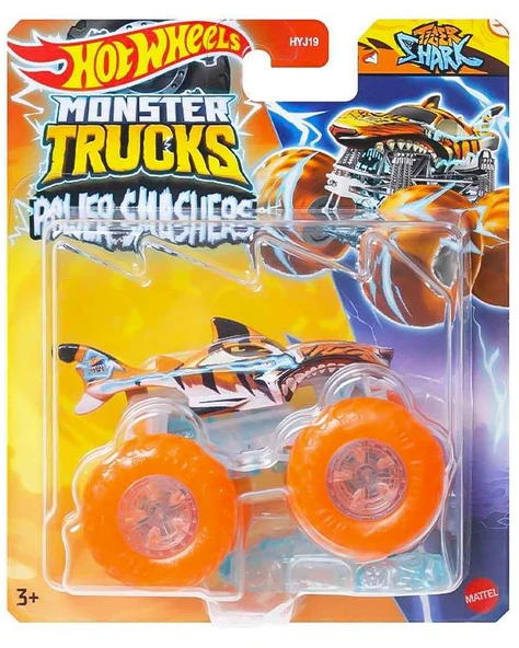 Hot Wheels Monster Trucks Power Smashers Tiger Shark 1:64 Die Cast Araç HYJ21 ürün görseli