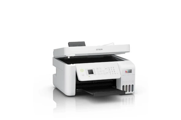 Epson EcoTank L5296 Wi-Fi+Tarayıcı+Fotokopi+Faks Çok Fonksiyonlu Tanklı Yazıcı - BEYAZ - Resim 3