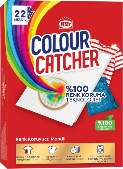 K2r Renk Koruyucu Mendil 22'li ürün görseli
