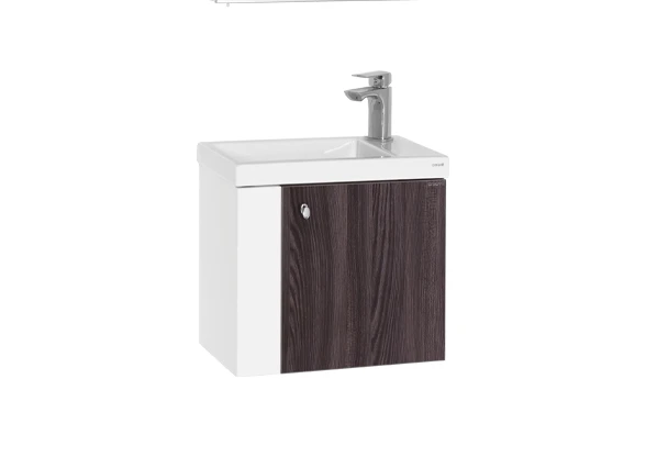 Forest Lavabo Dolabı 50 cm Beyaz-Bakır ürün görseli