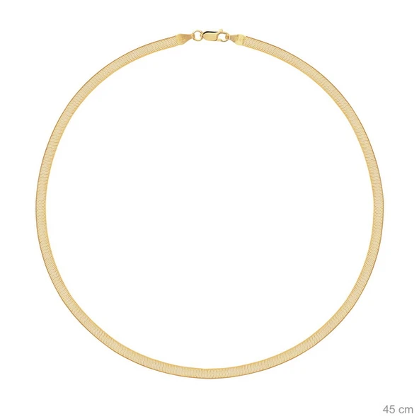 EMILIANO JEWELLERY 925 AYAR YASSI ZİNCİR KOLYE