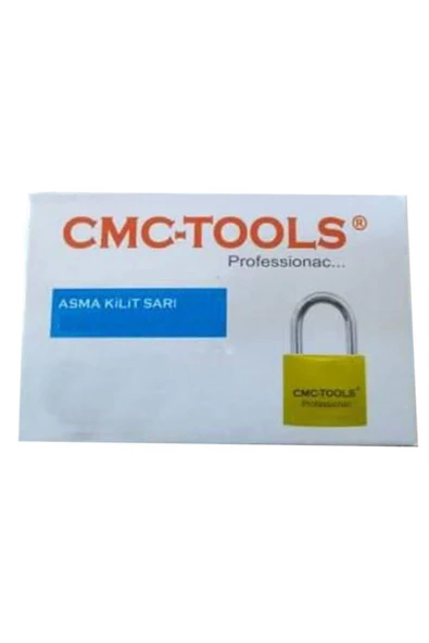 CMC Tools Sarı Asma Kilit 3 Anahtarlı 50 Mm - 3