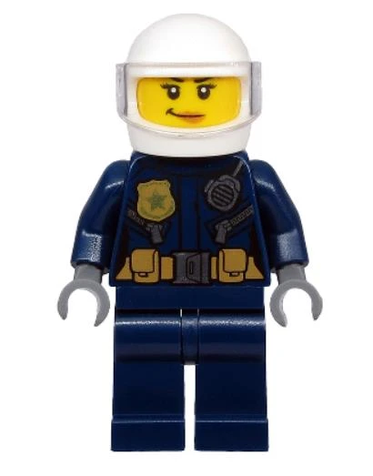 Lego Minifigür - Police - ATV Driver Female cty1132 ürün görseli