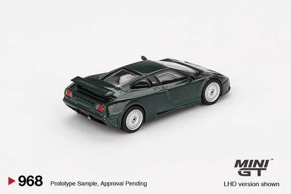 Mini GT Bugatti EB110 GT Verde Scuro 968 - Resim 3