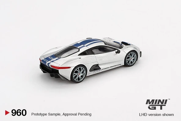 Mini GT Jaguar C-X75 Silver 960 - Resim 3