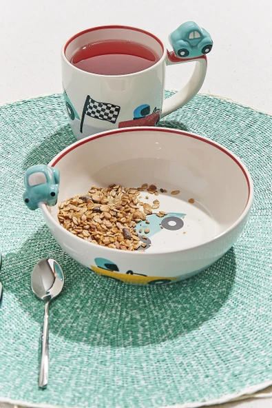 Racing Car Seramik Kase 1 Adet