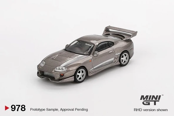 Mini GT Toyota Supra VeilSide Combat V-II Combat Grey 978 - Resim 2