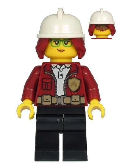 Lego Minifigür - Fire Chief, Female - Freya McCloud cty1211 ürün görseli