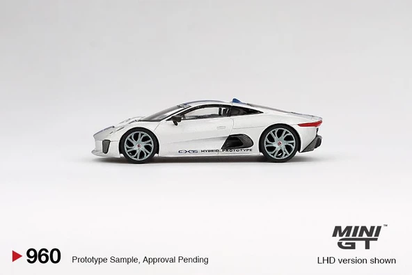 Mini GT Jaguar C-X75 Silver 960 - Resim 4