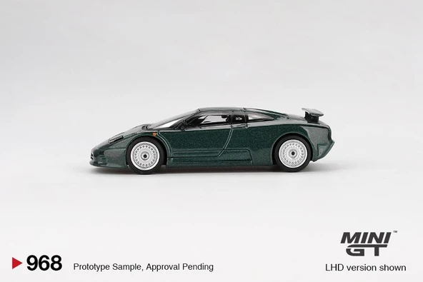 Mini GT Bugatti EB110 GT Verde Scuro 968 - Resim 4