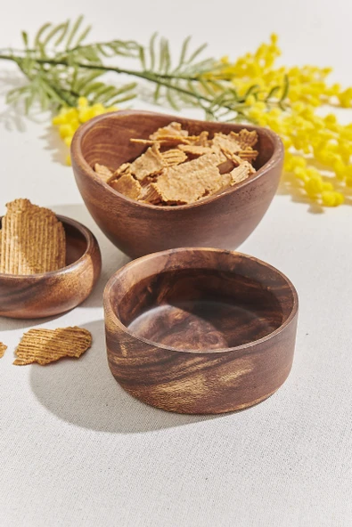 Ahşap Servis Kasesi 11 cm 1 Adet