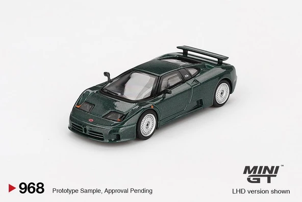 Mini GT Bugatti EB110 GT Verde Scuro 968 - Resim 2