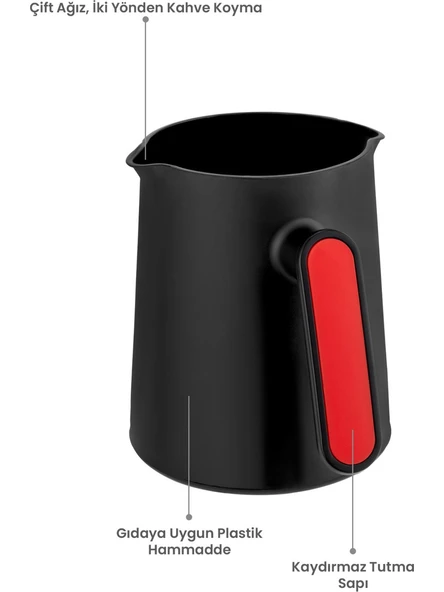 Awox Sparkling Nar Çiçeği Renkli Elektrikli Kahve Makinesi - Resim 2