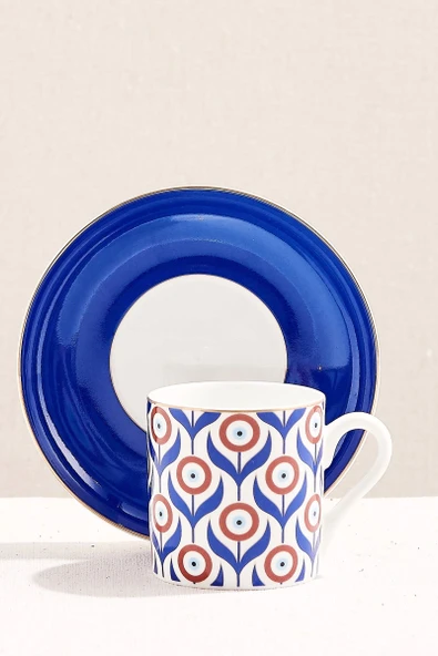 Nazar Çiçeği Porselen Espresso Fincanı 1 Adet ürün görseli