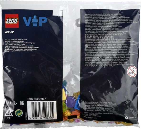 Lego Polybag Fun and Funky VIP Add On Pack 40512​ - Resim 2