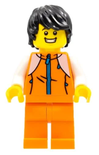 Lego Minifigür Man Orange Tracksuit hol267 ürün görseli