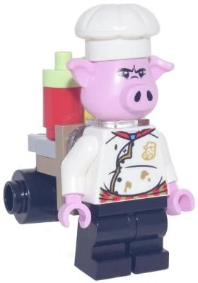 Lego Minifigür Pigsy White Chef Jacket mk067 ürün görseli