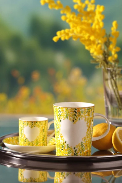 Mimoza Porselen Espresso Fincanı 1 Adet ürün görseli