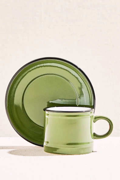 Electrum Seramik Espresso Fincanı Yeşil 1 Adet ürün görseli