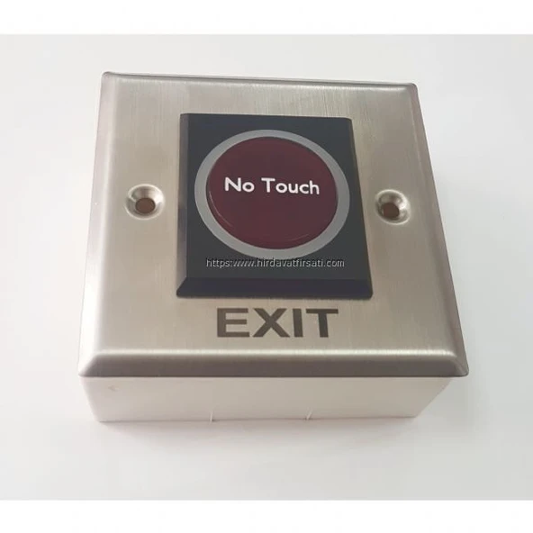 Marelli sıva üstü NO TOUCH uzaktan el göstermeli infraredli inox çıkış butonu ürün görseli
