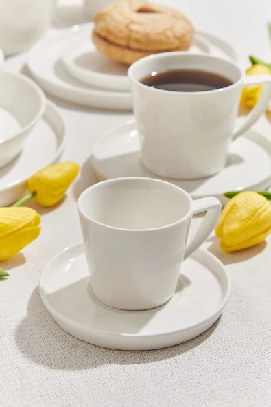 Solid Porselen Espresso Fincanı Beyaz 1 Adet ürün görseli