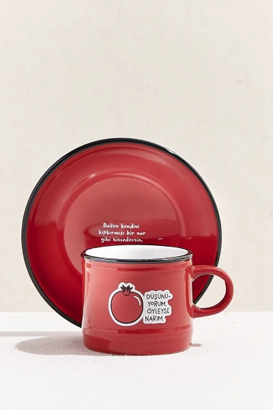 Hisli Şeyler Nar Espresso Fincanı 1 Adet ürün görseli