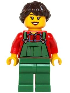 Lego Minifigür Overalls Farmer Female hol038 ürün görseli