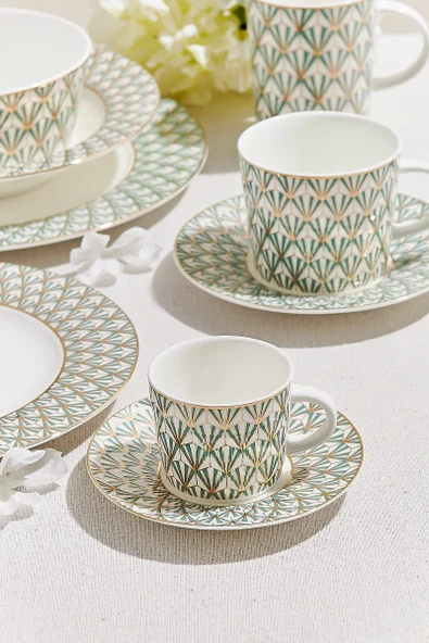 Venezia Porselen Espresso Fincanı Yeşil 1 Adet ürün görseli