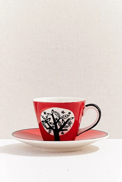 Masterart Seramik Espresso Fincanı Kırmızı 1 Adet ürün görseli