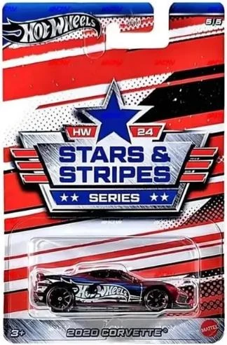 Hot Wheels Stars Stripes Series 2020 Corvette HRW66 ürün görseli