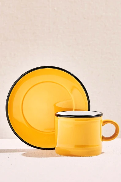 Electrum Seramik Espresso Fincanı Sarı 1 Adet ürün görseli