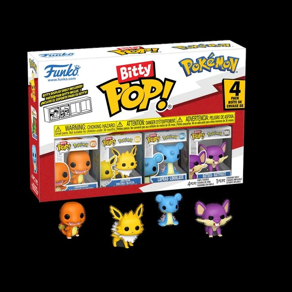 Funko Bitty Pop! Pokémon 4'lü Paket (Figür Boyu 2,25 cm) ürün görseli
