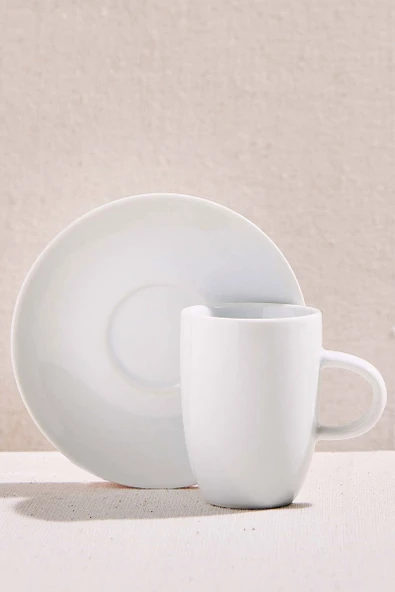 Basic Porselen Espresso Fincanı Beyaz 1 Adet ürün görseli
