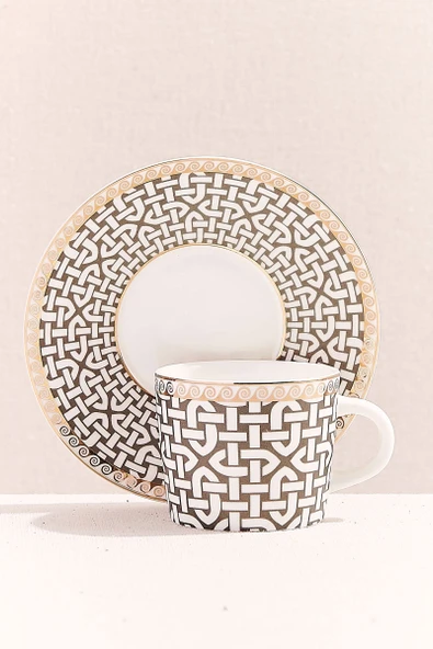 Kahve Link Porselen Espresso Fincanı Krem Kahve 1 Adet ürün görseli