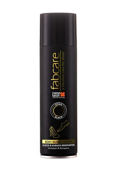 2 ADET  Fabcare Ayakkabı Boyası Sprey Suet Siyah ürün görseli 1